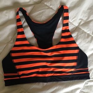 Lululemon stripped sports bra